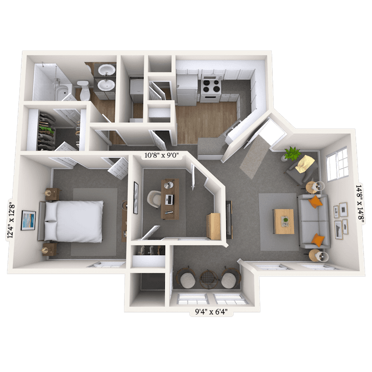 Floorplan image of unit 011002