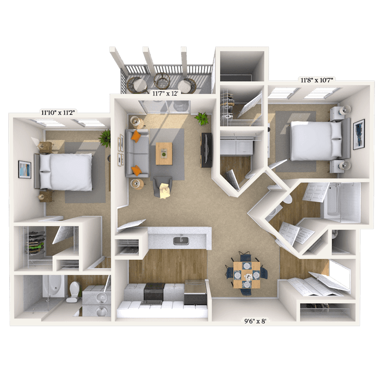 Floorplan image of unit 101037