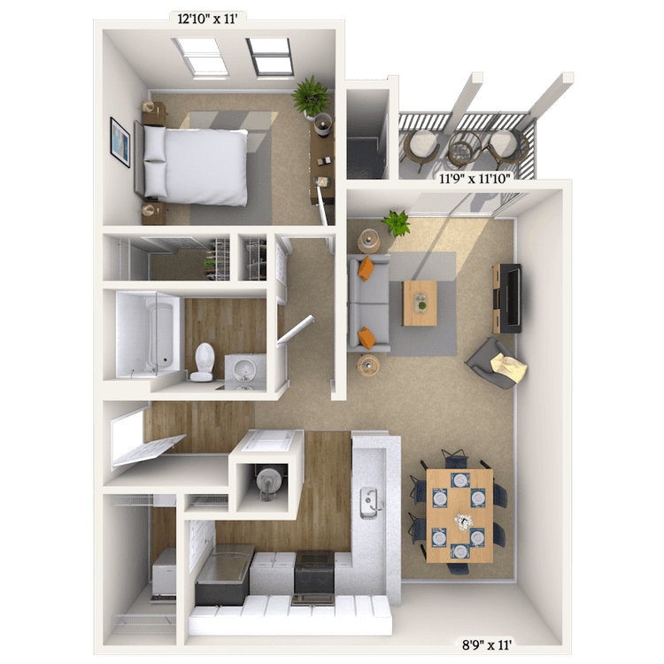 Floorplan image of unit 131312