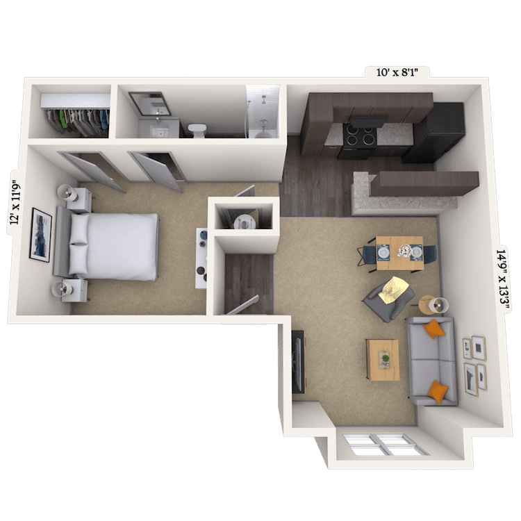 Floorplan image of unit 000209