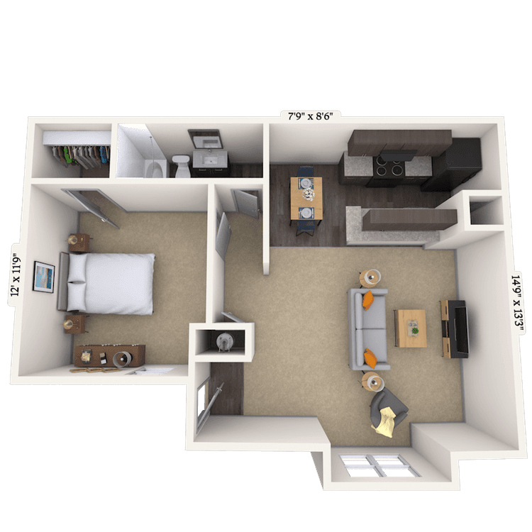 Floorplan image of unit 001215