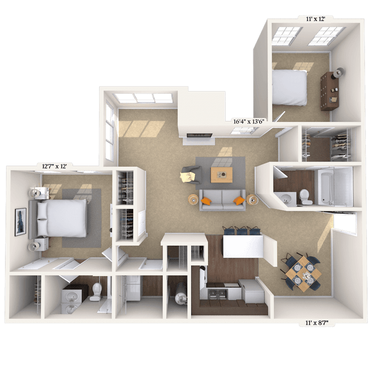 Floorplan image of unit 000813