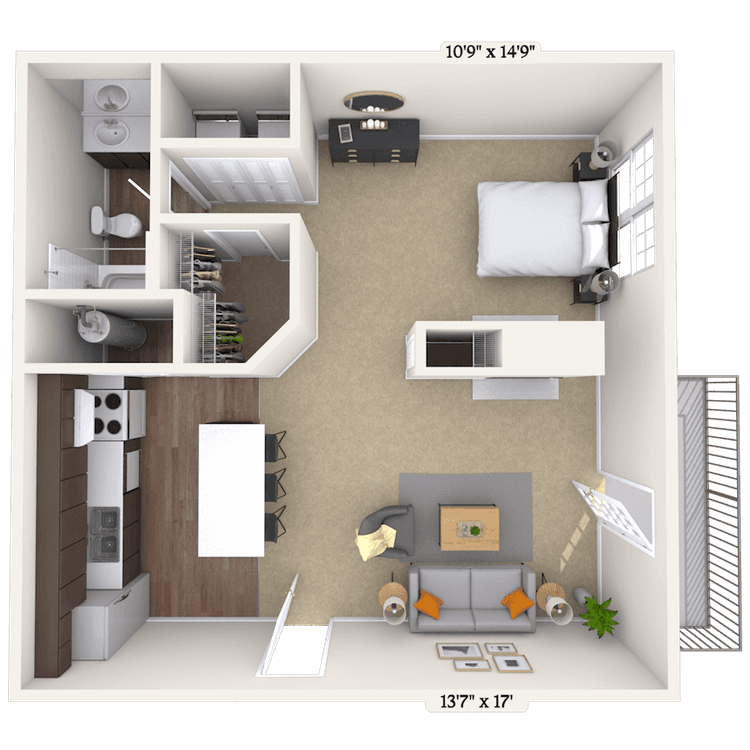 Floorplan image of unit 001112