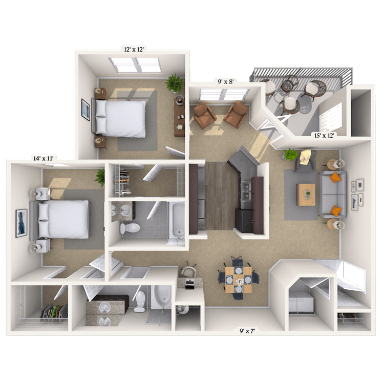 Floorplan image of unit 101010