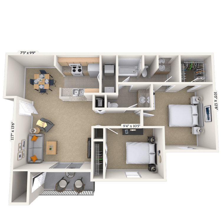 Floorplan image of unit 020209