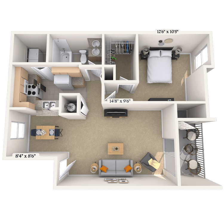 Floorplan image of unit 050509