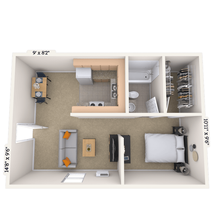 Floorplan image of unit 090907