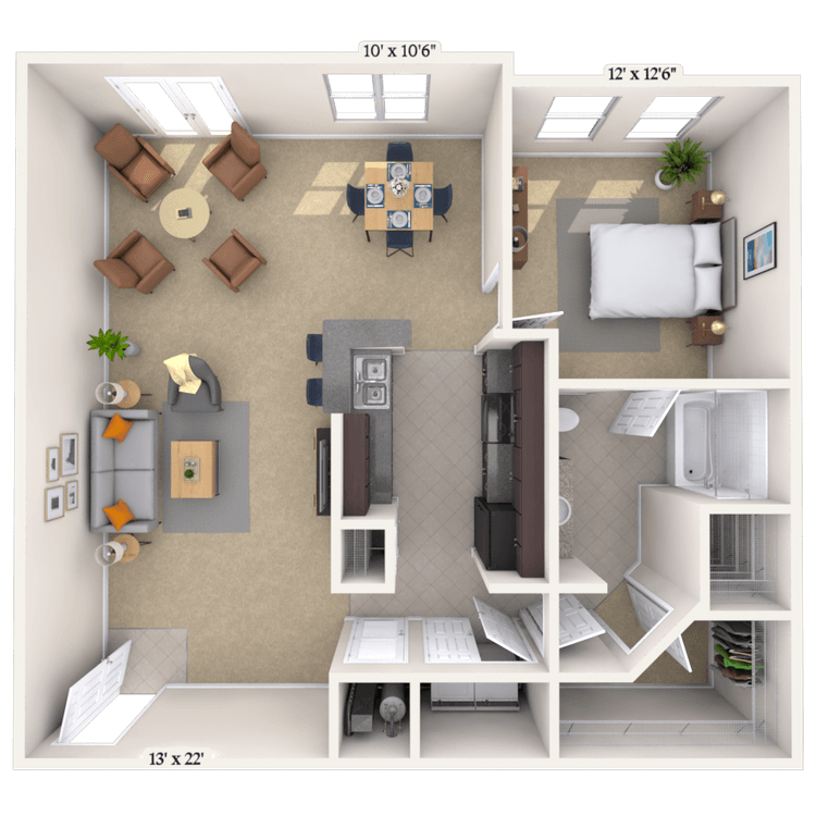 Floorplan image of unit 033308