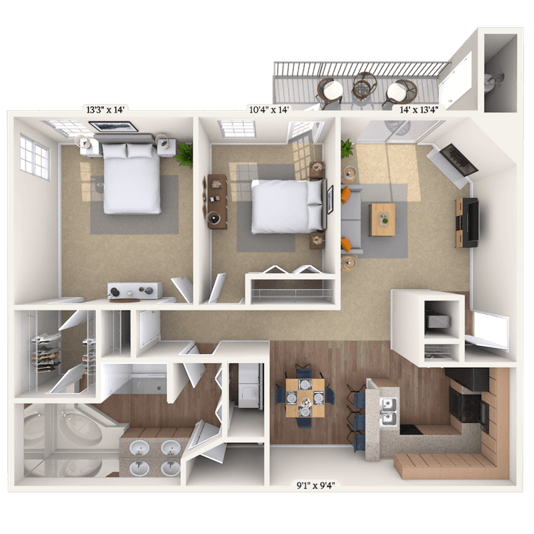 Floorplan image of unit 01081