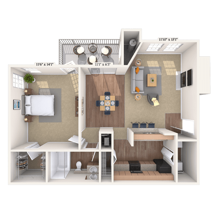Floorplan image of unit 01294