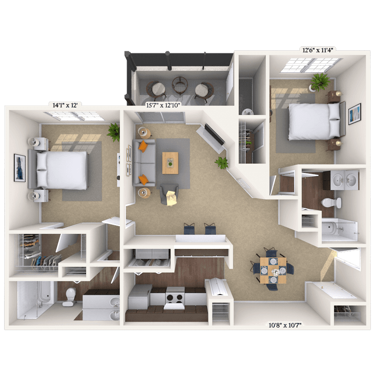 Floorplan image of unit 05507