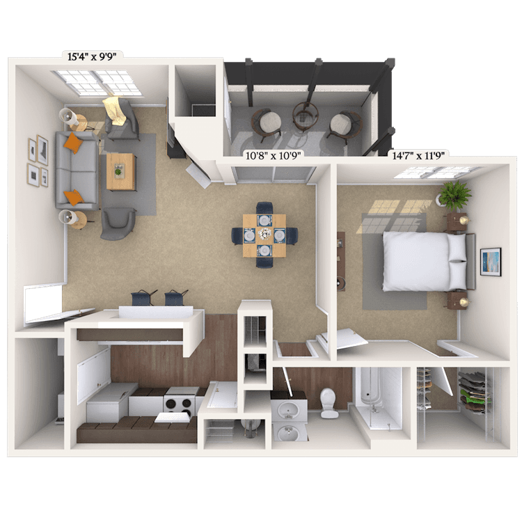 Floorplan image of unit 06613