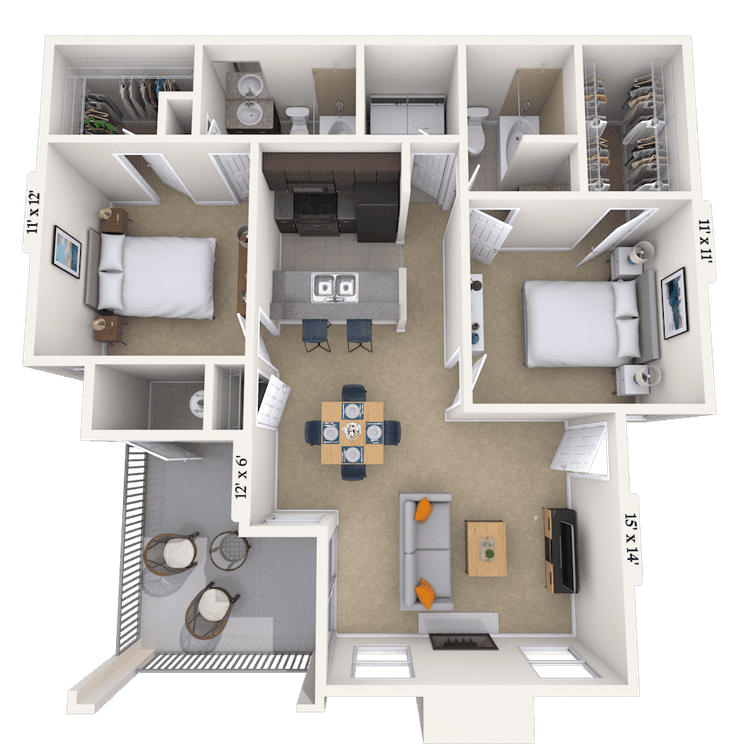 Floorplan image of unit 080804