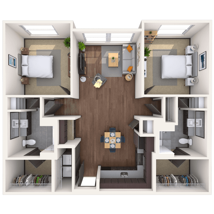 Floorplan image of unit 01519