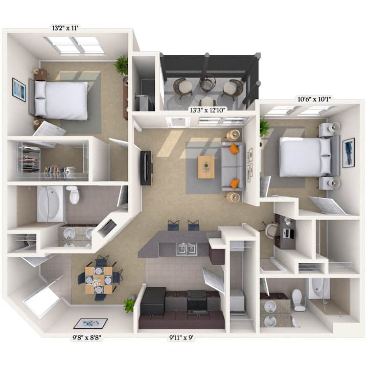 Floorplan image of unit 050518