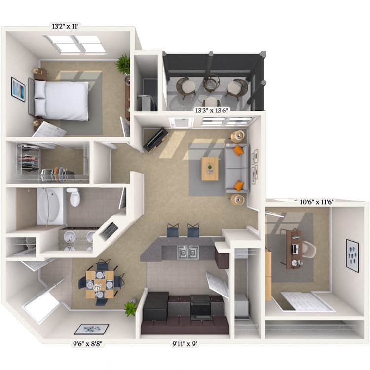 Floorplan image of unit 070728