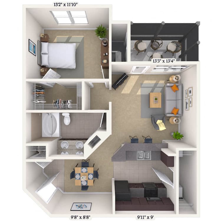Floorplan image of unit 090937