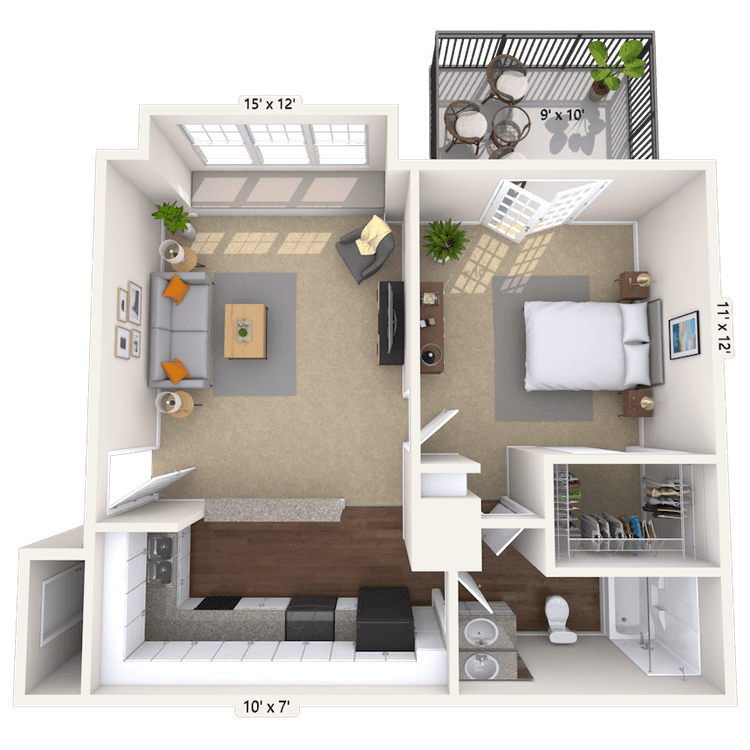 Floorplan image of unit 00218