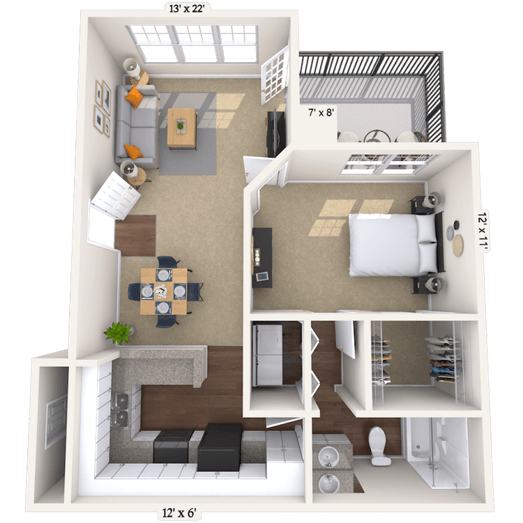 Floorplan image of unit 00317