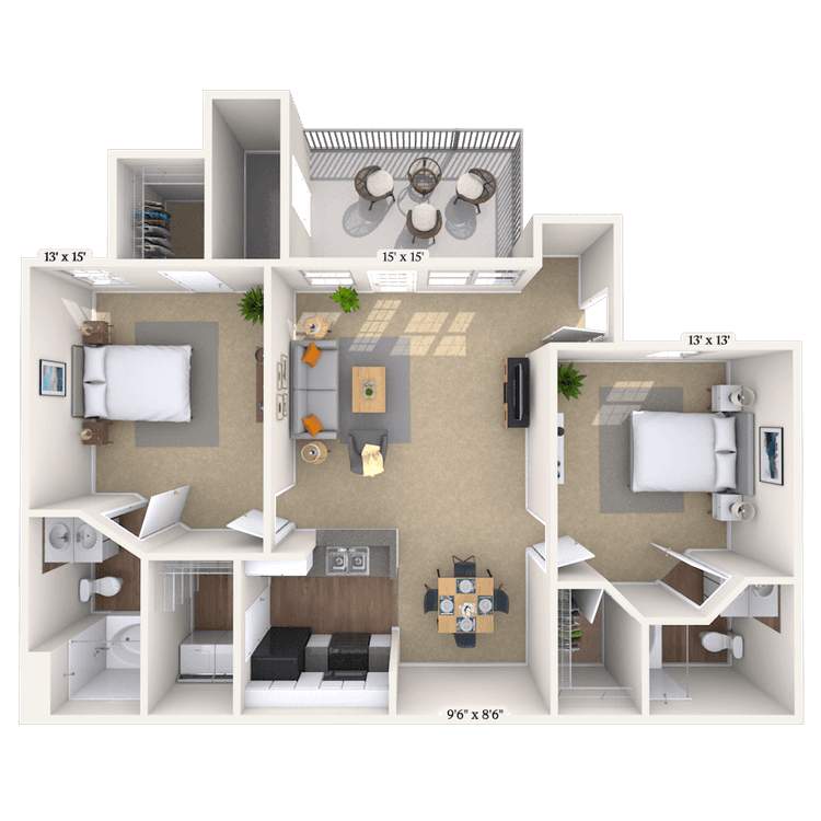 Floorplan image of unit 010406