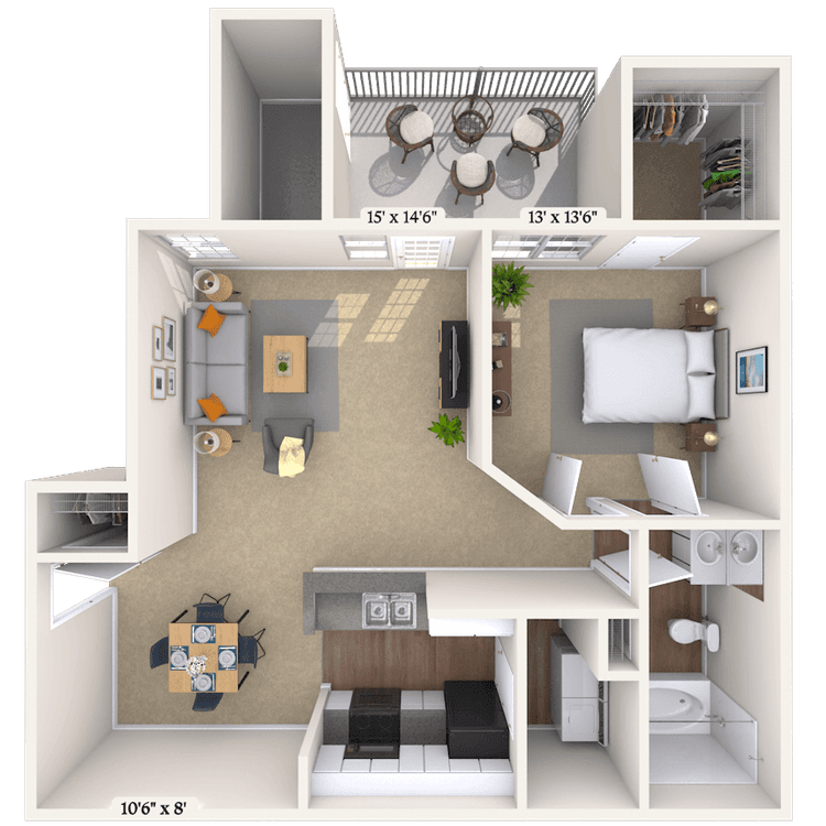 Floorplan image of unit 010617