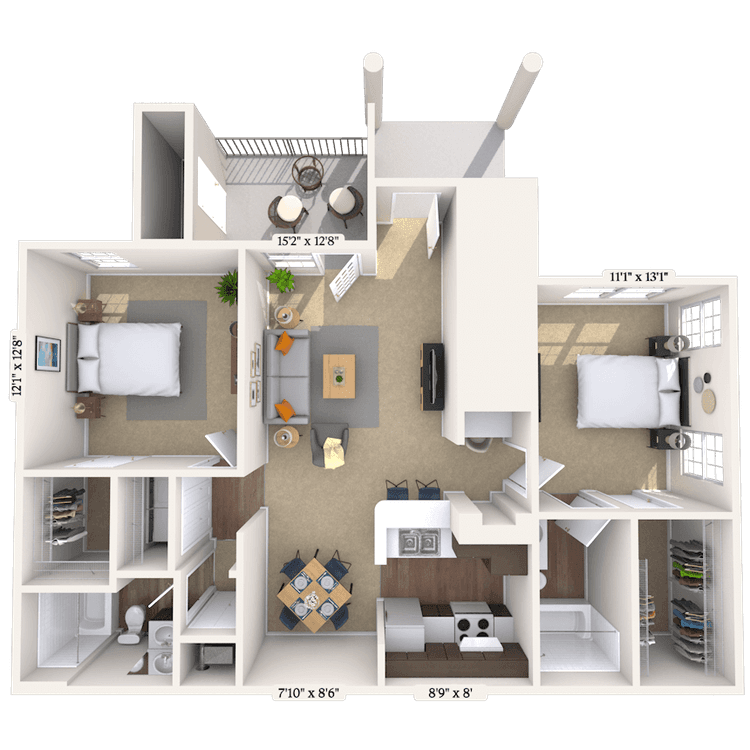 Floorplan image of unit 019-102