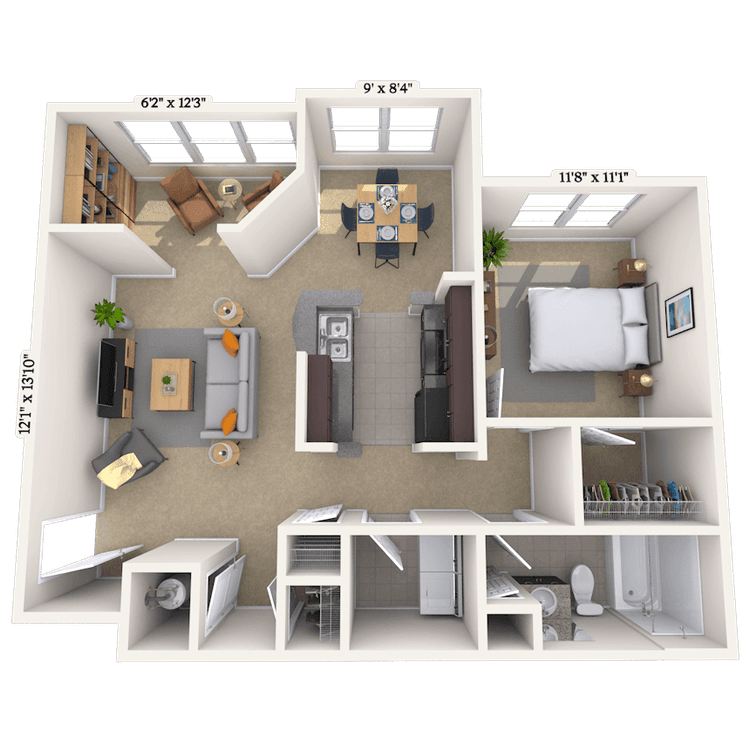 Floorplan image of unit 05209