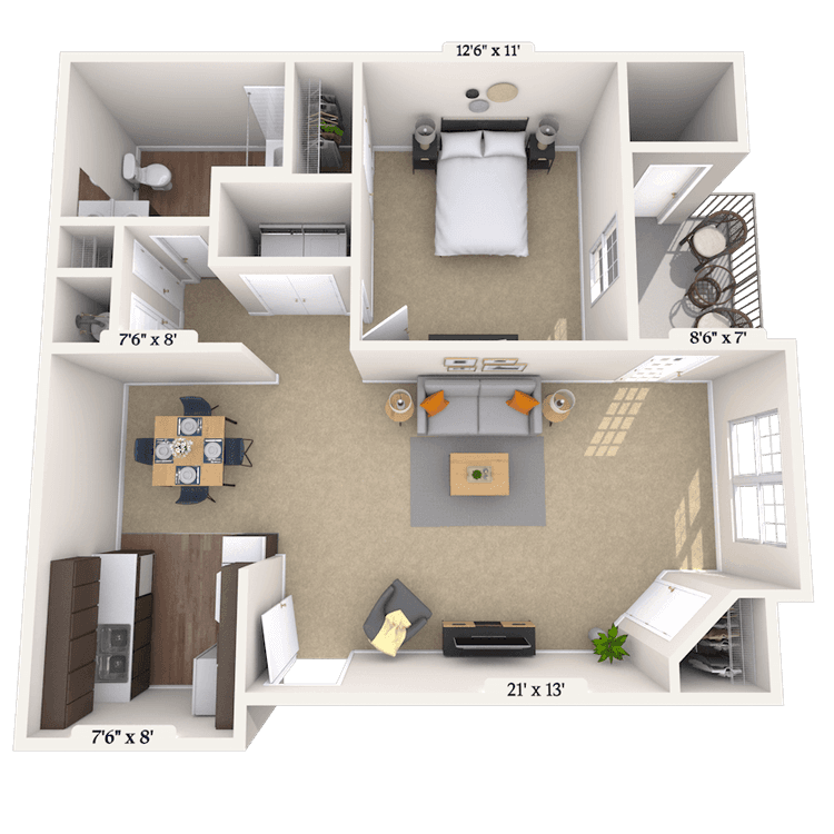 Floorplan image of unit 002212C