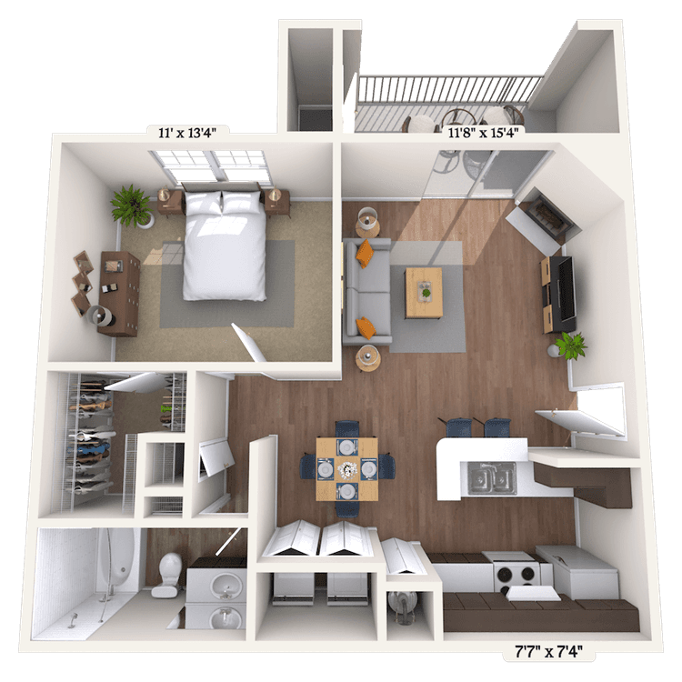 Floorplan image of unit 161706