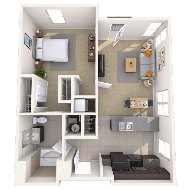 Floorplan image of unit 5110