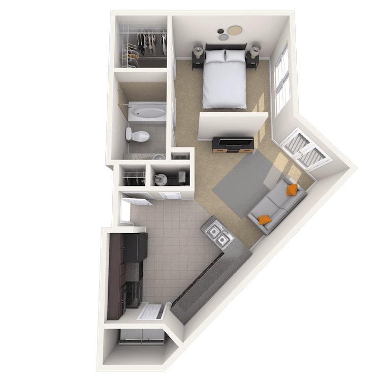 Floorplan image of unit 3108