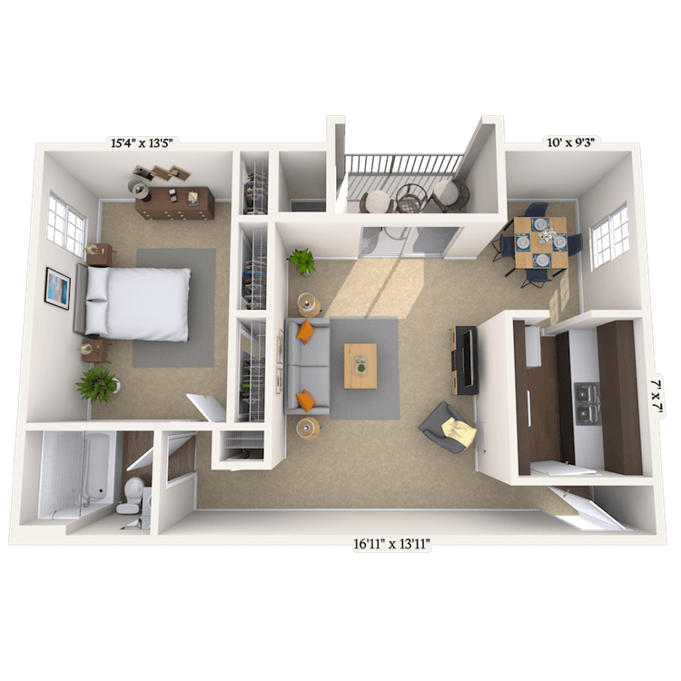Floorplan image of unit 00004302