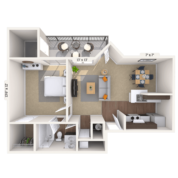 Floorplan image of unit 181519I