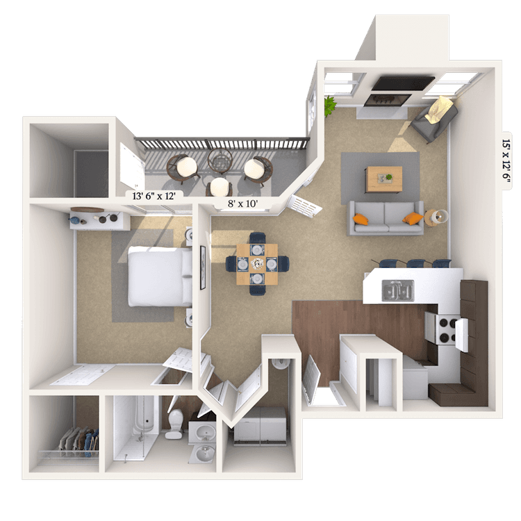 Floorplan image of unit 171515K