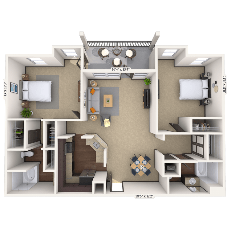 Floorplan image of unit 01203
