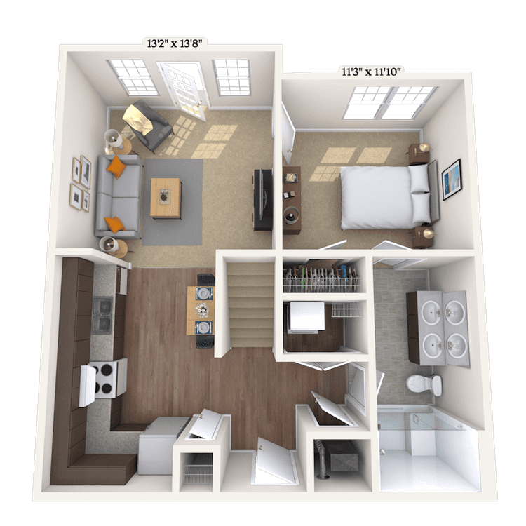 Floorplan image of unit 200C452