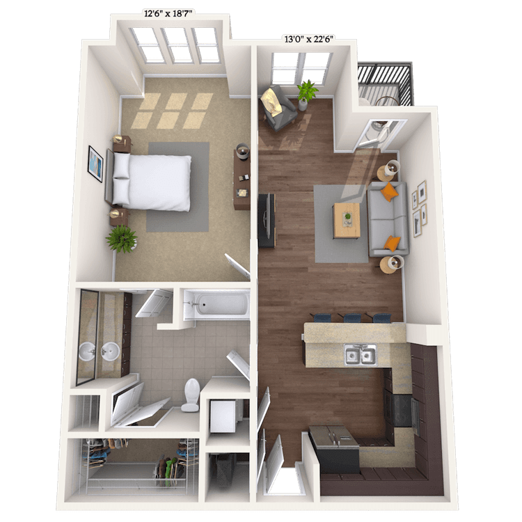 Floorplan image of unit 010247