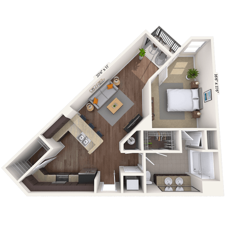 Floorplan image of unit 02821