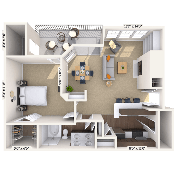 Floorplan image of unit 011317