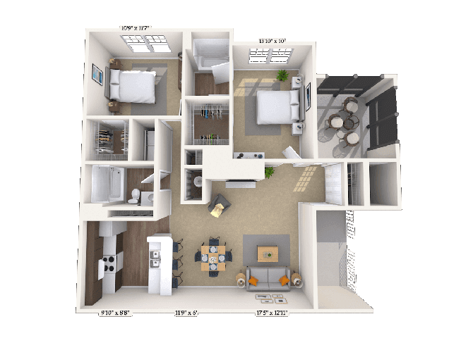 Floorplan image of unit 000420