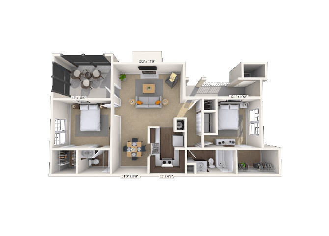 Floorplan image of unit 001004