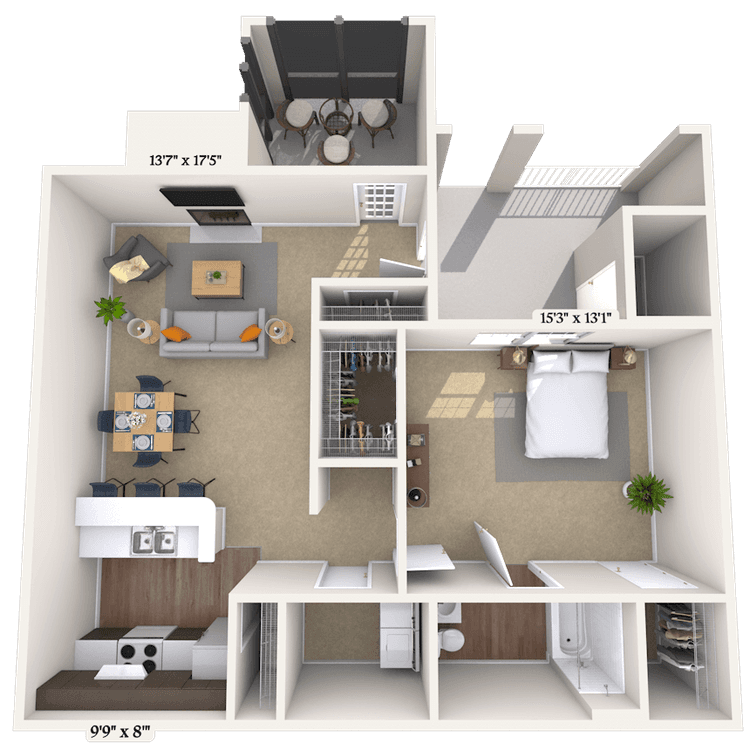 Floorplan image of unit 000205