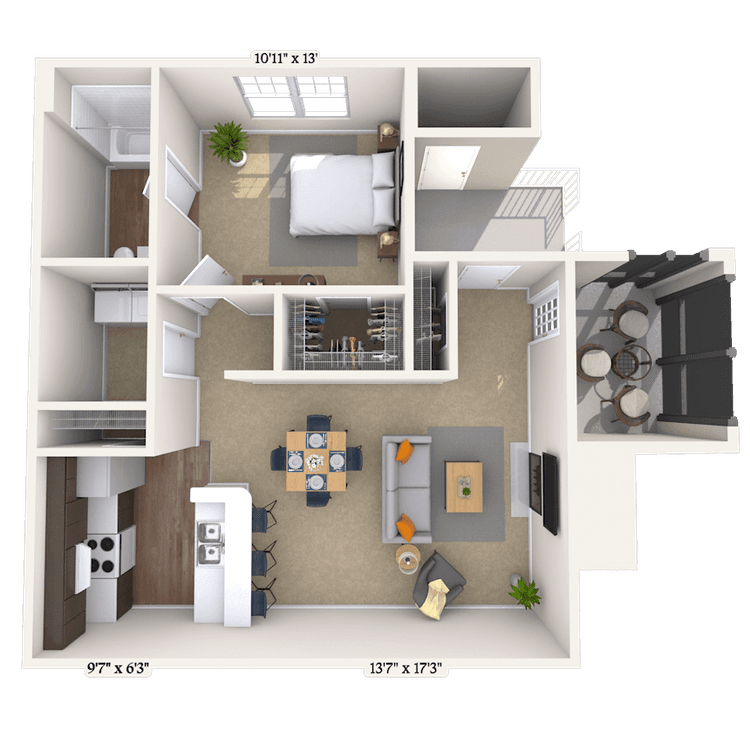 Floorplan image of unit 000201