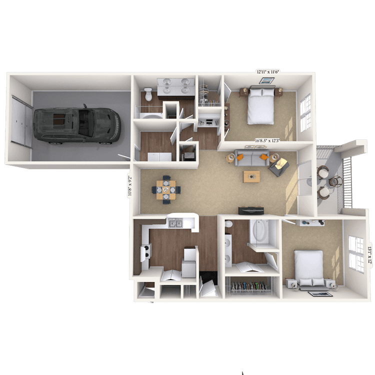 Floorplan image of unit 13130121