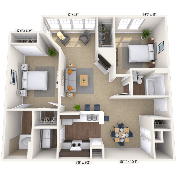 Floorplan image of unit 0909306