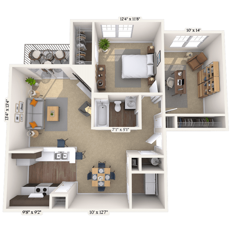Floorplan image of unit 0505103
