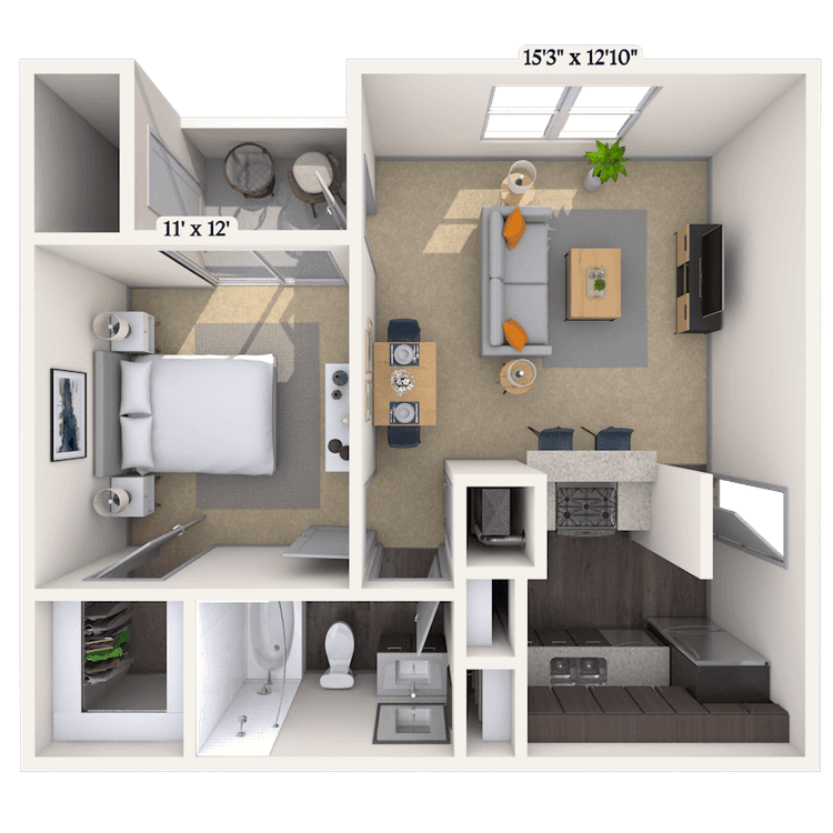Floorplan image of unit 111106
