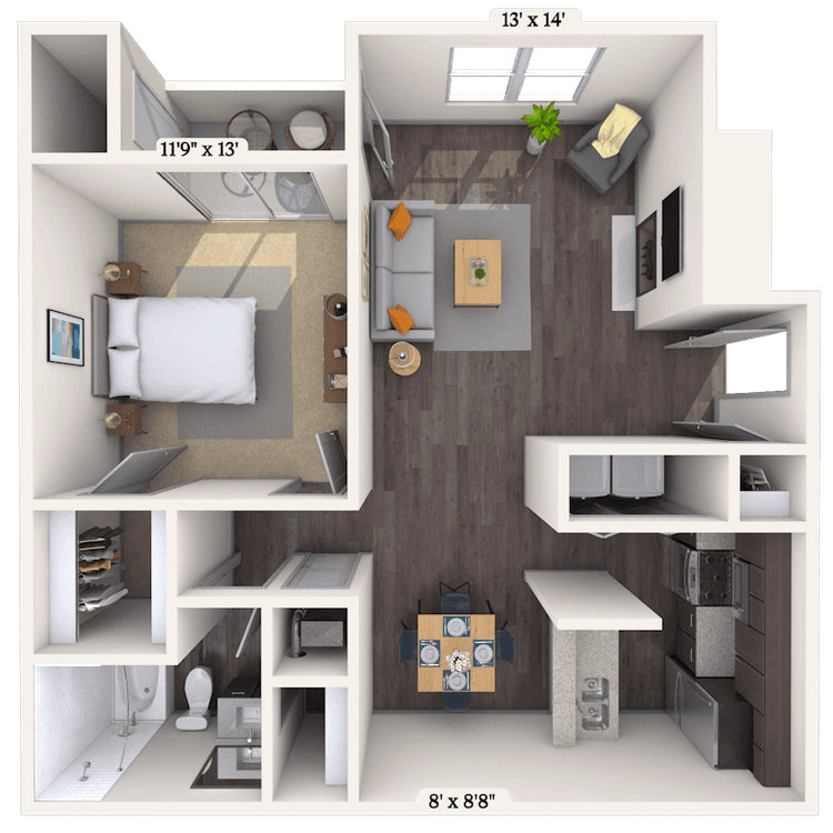 Floorplan image of unit 06604