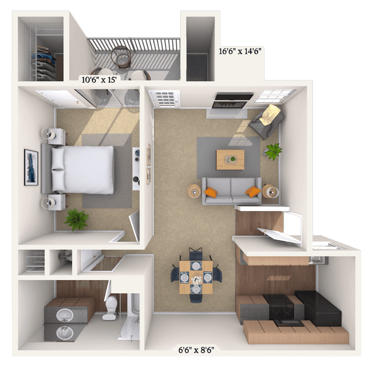 Floorplan image of unit 03315