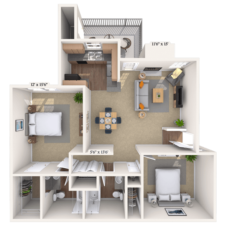 Floorplan image of unit 131313